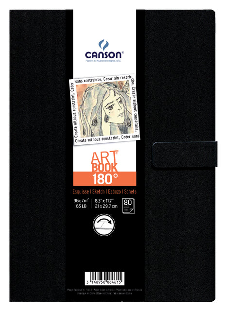 Tekenboek Canson Art 216x279mm 180graden 96gram 80vel
