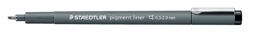 Fineliner Staedtler Pigment 308 zwart 0.3-2.0mm