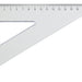 Driehoek Aristo 23620 200mm 30/60graden transparant (per 10 stuks)