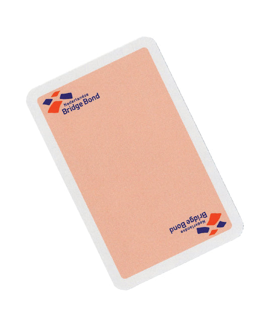 Speelkaarten bridgebond roze (per 12 stuks)