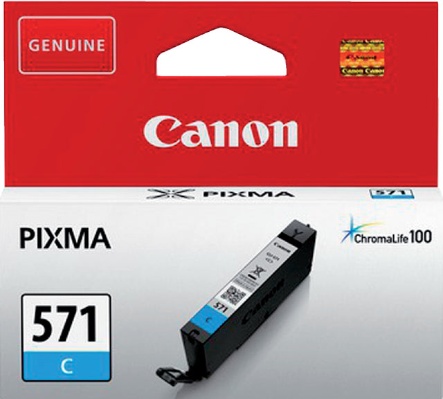 Inktcartridge Canon CLI-571 blauw