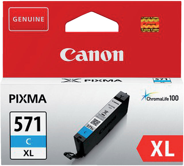 Inktcartridge Canon CLI-571XL HC blauw