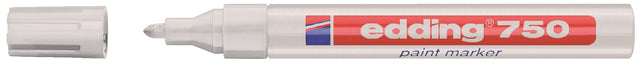 Viltstift edding 750 lakmarker rond wit 2-4mm