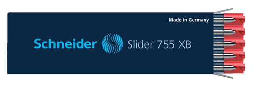 Balpenvulling Schneider Slider Jumbo 755 rood extra breed (per 10 stuks)