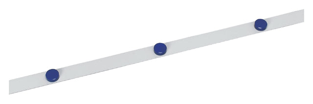 Metaalband MAUL 1mx35mm zelfklevend wit + 3 magneten