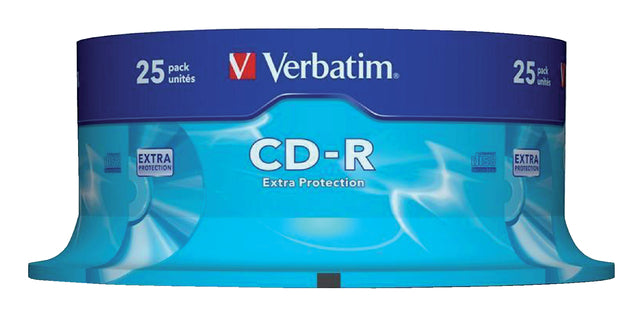 CD-R Verbatim 700MB 80min 52X spindel 25stuks