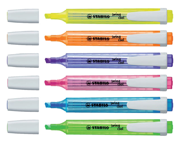 Markeerstift STABILO Swing Cool 275/31 blauw (per 10 stuks)