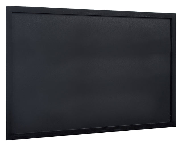 Krijtbord Securit wand 60x80cm zwart hout
