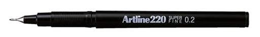 Fineliner Artline 220 rond 0.2mm zwart (per 12 stuks)
