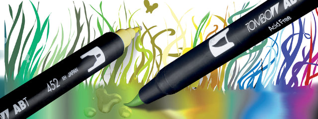Brushstift Tombow Abt Dual assorti doos à 12 stuks