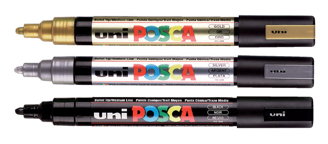 Verfstift Posca PC5M M wijnrood