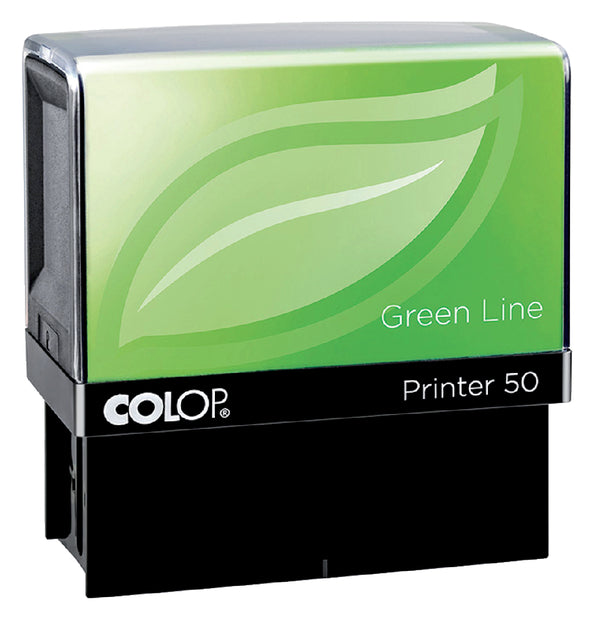 Tekststempel Colop 20 green line personaliseerbaar 4regels 38x14mm