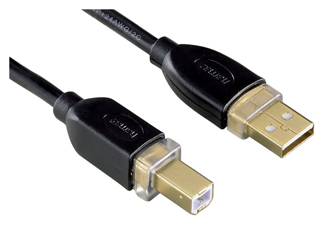 Kabel Hama USB 2.0 A-B 300cm zwart