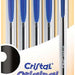 Balpen Bic Cristal medium blauw blister à 5 stuks
