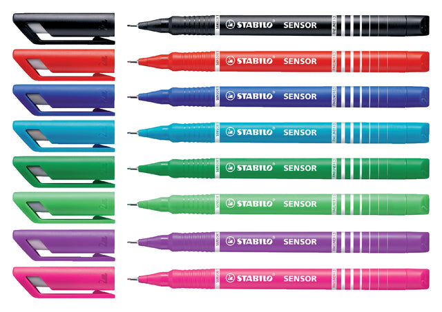 Fineliner STABILO Sensor 189/41 blauw (per 10 stuks)