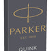 Inktpatroon Parker Quink permanent blauw/zwart