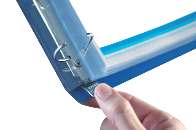 Presentatieringband Leitz SoftClick A4 Maxi 4-rings D-mech 30mm blauw