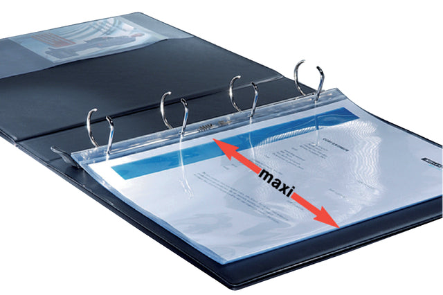 Presentatieringband Leitz SoftClick A4 Maxi 4-rings D-mech 25mm wit