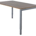 Bureau NPO Fyra vaste hoogte 160x80cm alu frame noten blad