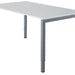 Bureau NPO Fyra vaste hoogte 160x80cm alu frame wit blad