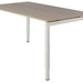 Bureau NPO Fyra vaste hoogte 160x80cm wit frame eiken blad