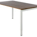 Bureau NPO Fyra vaste hoogte 160x80cm wit frame noten blad