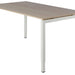 Bureau NPO Fyra vaste hoogte 180x80cm wit frame eiken blad