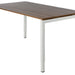 Bureau NPO Fyra vaste hoogte 180x80cm wit frame noten blad