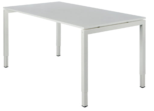 Bureau NPO Fyra vaste hoogte 180x80cm wit frame wit blad