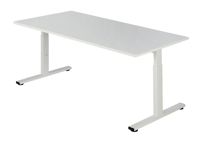 Bureau NPO Pro-Fit instelbaar 120x80cm wit frame wit blad