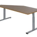Bureau NPO Pro-Fit vast 120x80cm alu frame noten blad