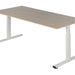 Bureau NPO Pro-Fit vast 120x80cm wit frame eiken blad