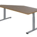 Bureau NPO Pro-Fit instelbaar 160x80cm alu frame noten blad