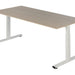 Bureau NPO Pro-Fit vast 160x80cm wit frame eiken blad