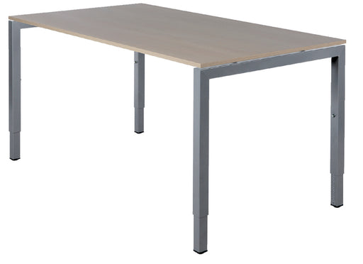 Bureau NPO Fyra vaste hoogte 200x100cm alu frame eiken blad