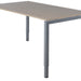 Bureau NPO Fyra vaste hoogte 200x100cm alu frame eiken blad