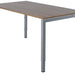 Bureau NPO Fyra vaste hoogte 200x100cm alu frame noten blad