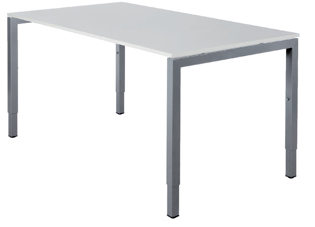 Bureau NPO Fyra vaste hoogte 200x100cm alu frame wit blad