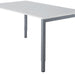 Bureau NPO Fyra vaste hoogte 200x100cm alu frame wit blad