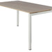 Bureau NPO Fyra vaste hoogte 200x100cm wit frame eiken blad