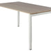 Bureau NPO Fyra instelbaar 120x80cm wit frame eiken blad