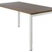 Bureau NPO Fyra instelbaar 120x80cm wit frame noten blad
