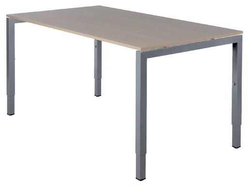 Bureau NPO Fyra vaste hoogte 120x80cm alu frame eiken blad
