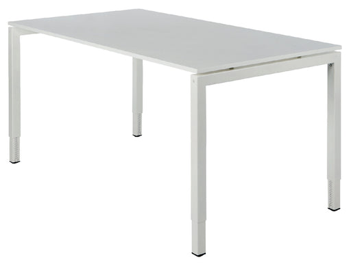 Bureau NPO Fyra vaste hoogte 120x80cm wit frame wit blad