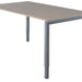 Bureau NPO Fyra instelbaar 160x80cm alu frame eiken blad