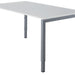 Bureau NPO Fyra instelbaar 160x80cm alu frame wit blad