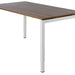 Bureau NPO Fyra instelbaar 160x80cm wit frame noten blad