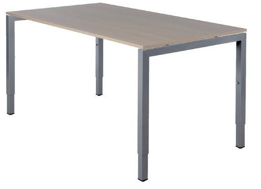 Bureau NPO Fyra vaste hoogte 160x80cm alu frame eiken blad