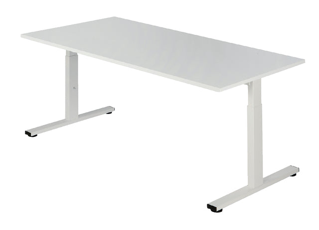 Bureau NPO Pro-Fit vast 160x80cm wit frame wit blad