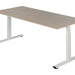 Bureau NPO Pro-Fit instelbaar 180x80cm wit frame eiken blad